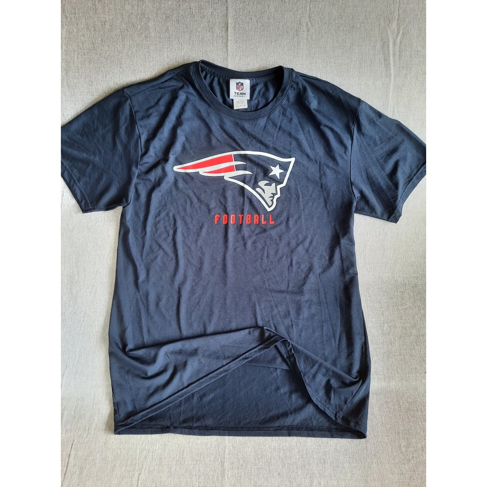Team Apparel Men Large NFL Football Art Logo Gildan Activewear T-Shirt SS Navy
